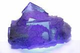 Purple Cubic Fluorite With Fluorescent Phantoms - Cave-In-Rock #246725-1